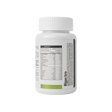Bigan Bro veganas con chia, omega 3, alga espirulina, vitaminas, minerales y Vitamina B12
