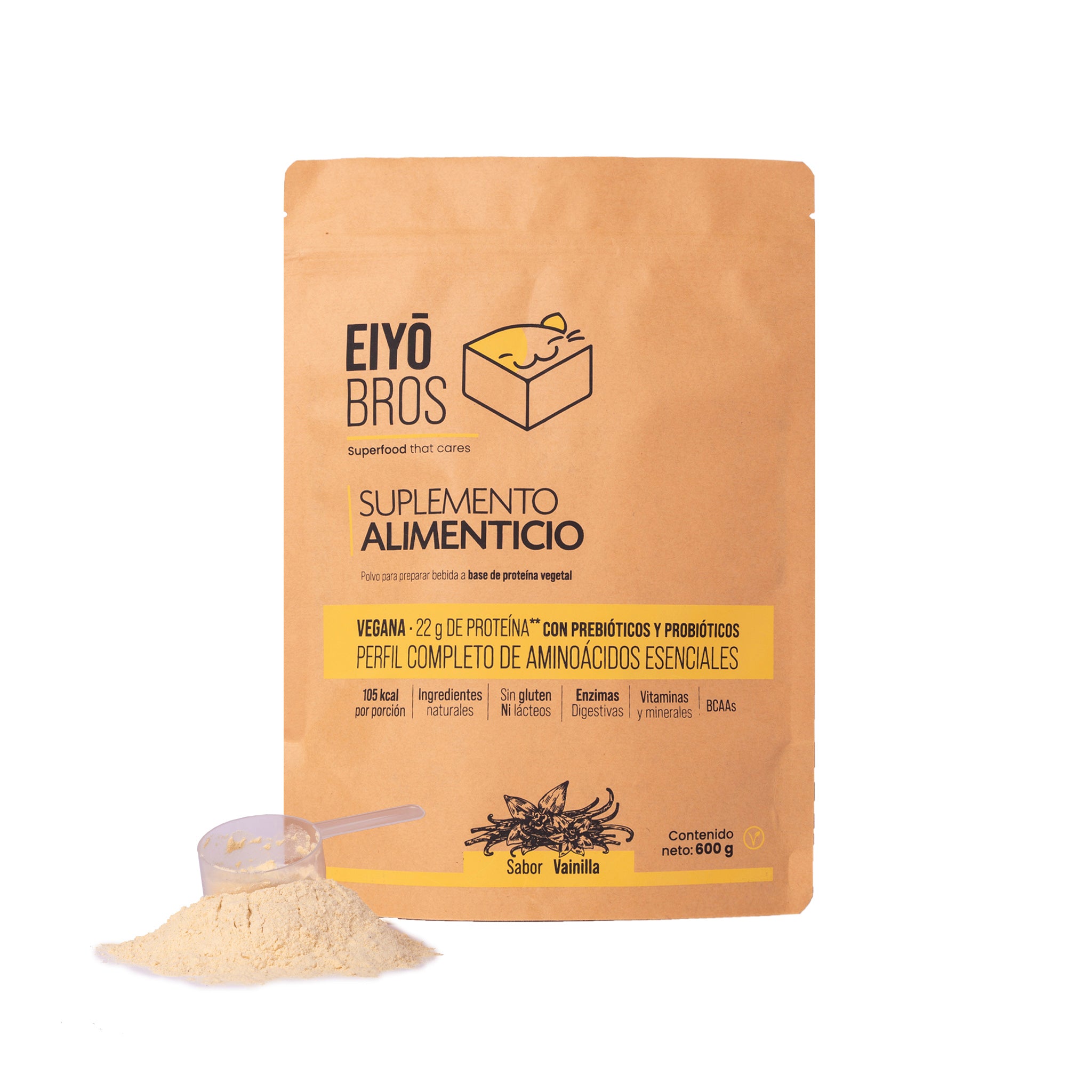 Proteína vegetal sabor vainilla 600 g