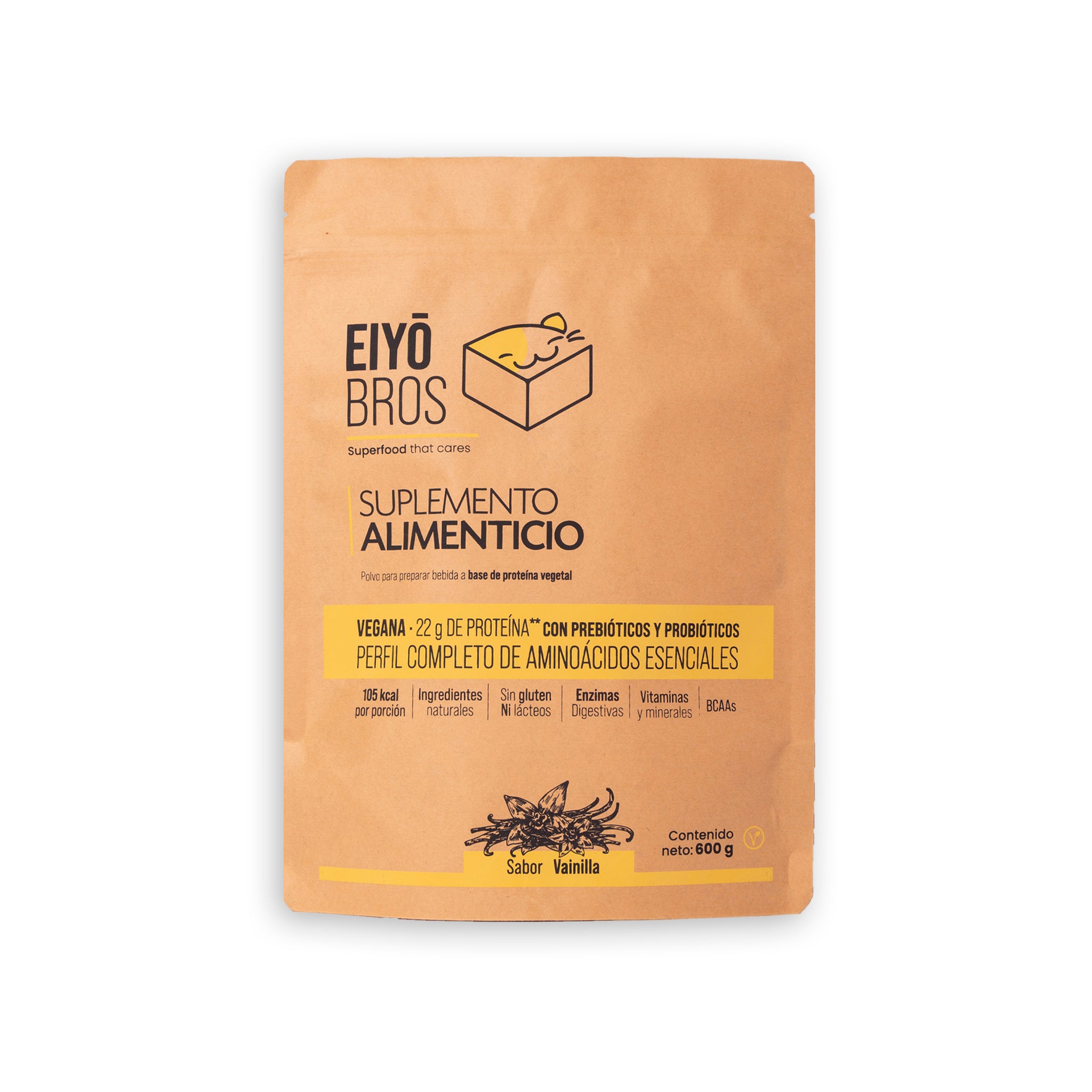 Proteína vegetal sabor vainilla 600 g