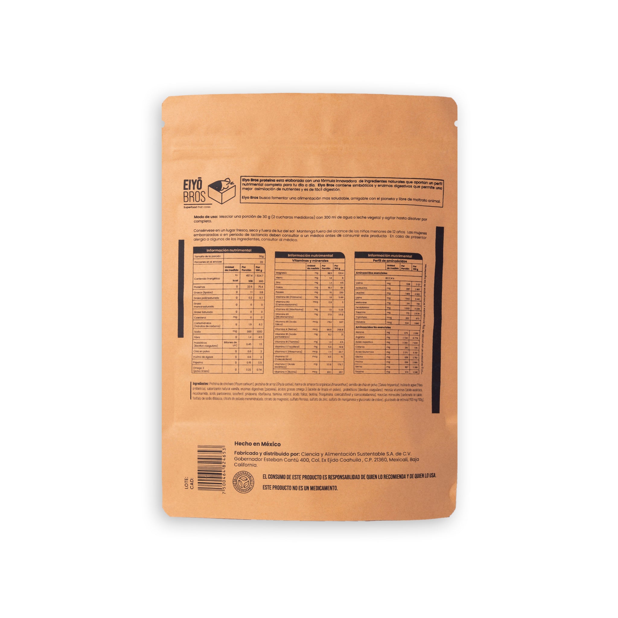 Proteína vegetal sabor vainilla 600 g