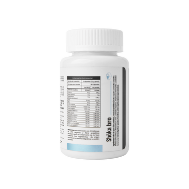Shoka Bro con 7 sepas de Probióticos, Prebióticos (inulina de agave), Enzimas Digestivas, Carbon Activado y 2.5 billones de UFC (salud digestiva)