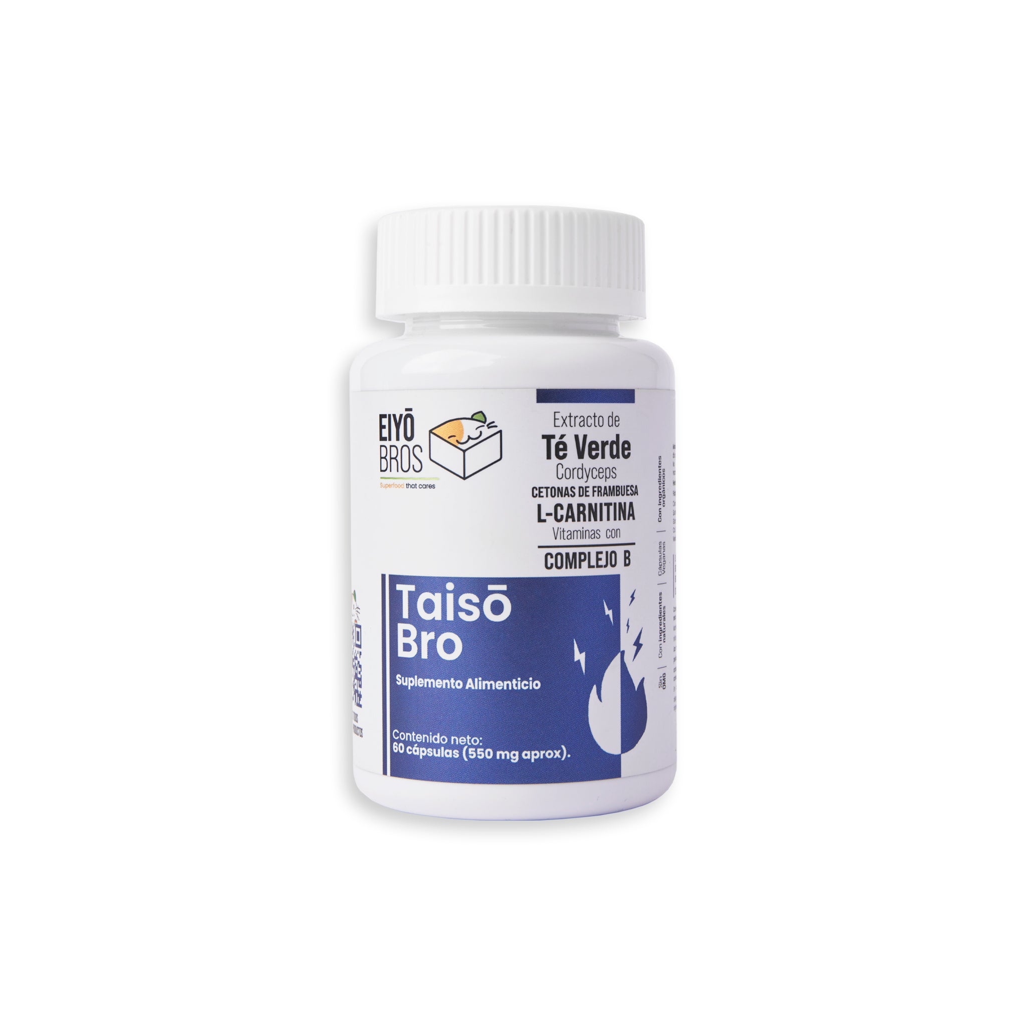 Taiso NUEVA FORMULA: Extracto de Té Verde, Cordyceps, Centonas de Franmbuesa, L-Carnitina Vitaminas y Complejo B