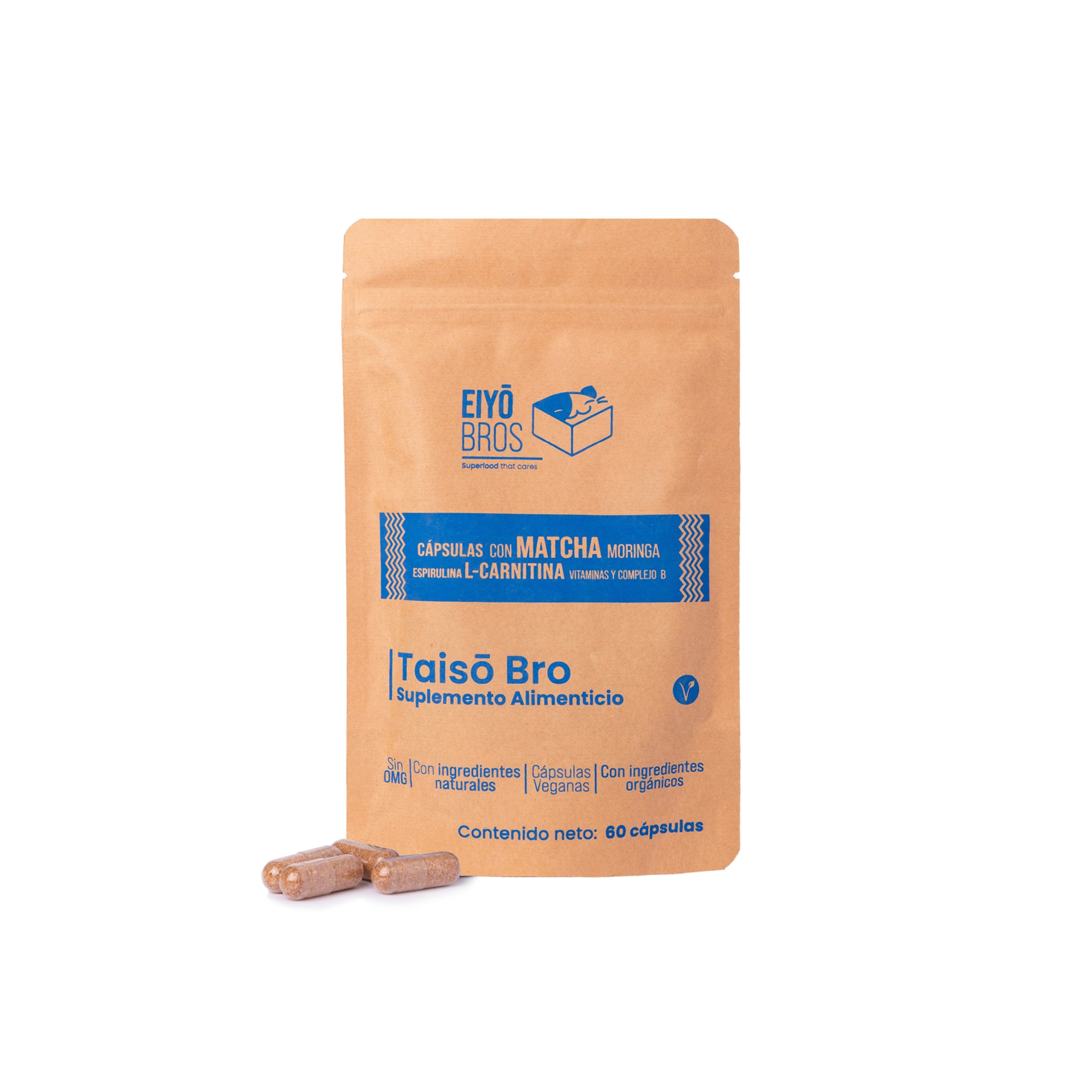 Taiso NUEVA FORMULA: Extracto de Té Verde, Cordyceps, Centonas de Franmbuesa, L-Carnitina Vitaminas y Complejo B