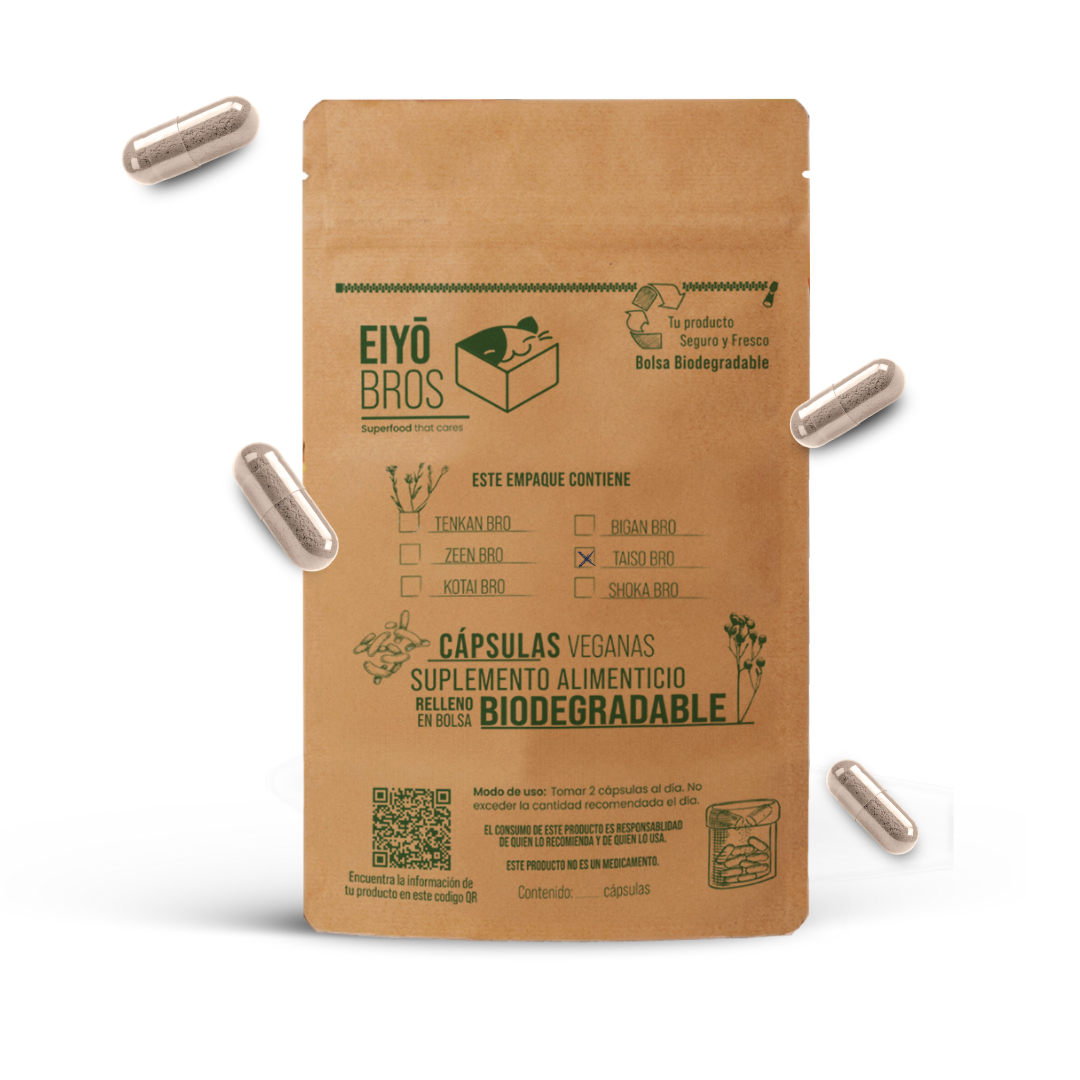 Taiso en bolsa biodegradable.