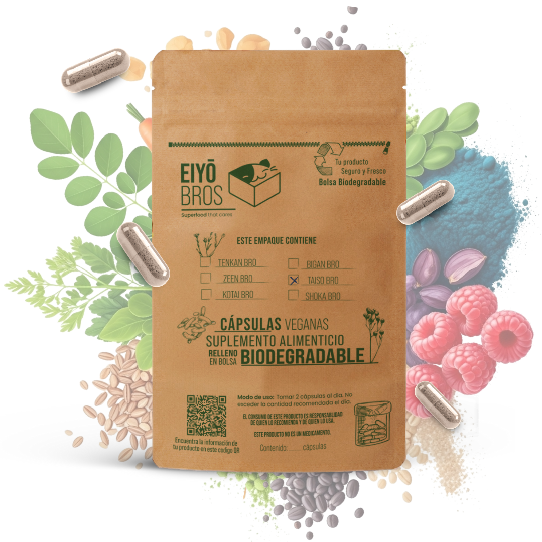 Taiso en bolsa biodegradable.