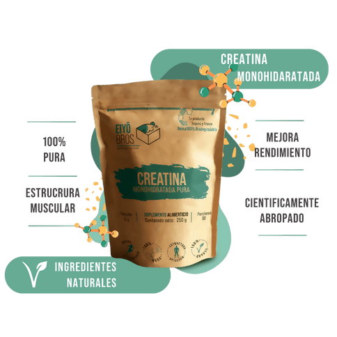 Creatina Monohidratada de Máxima Pureza - Eiyo