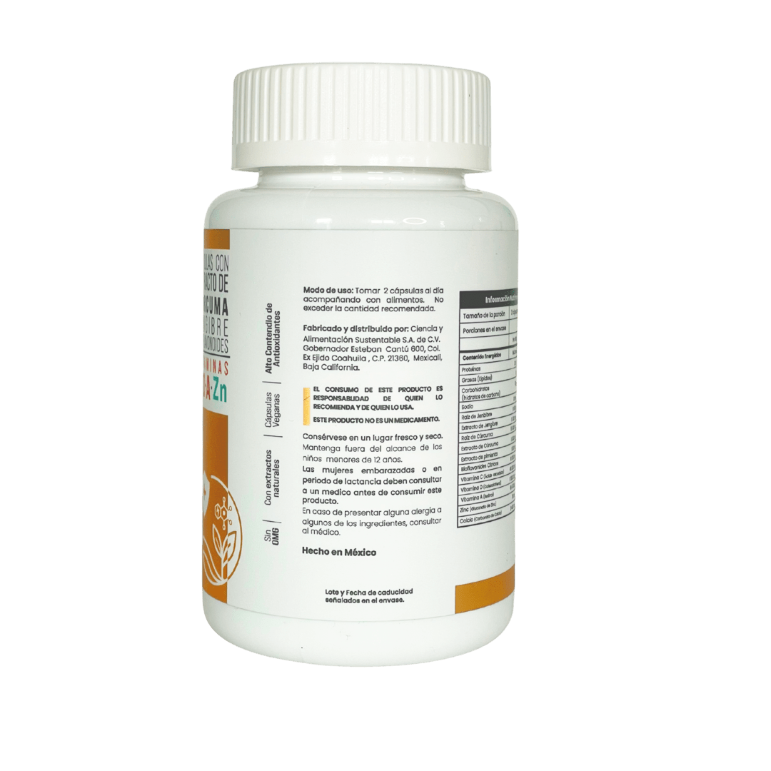 Kotai Bro Veganas con cúrcuma, jengibre, Bioflavonoides y Vitaminas (C,D,A) (sistema inmune y antioxidante) - Eiyo