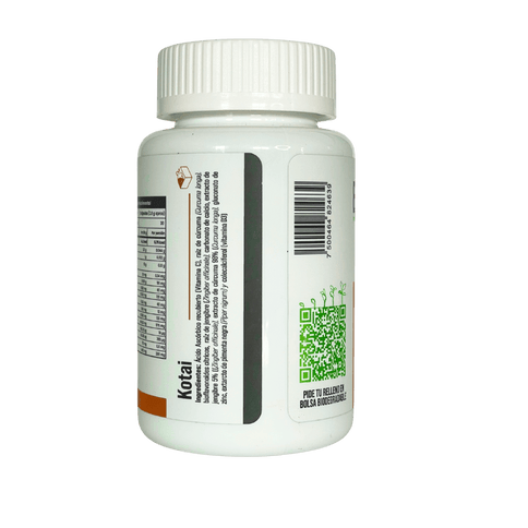 Kotai Bro Veganas con cúrcuma, jengibre, Bioflavonoides y Vitaminas (C,D,A) (sistema inmune y antioxidante) - Eiyo