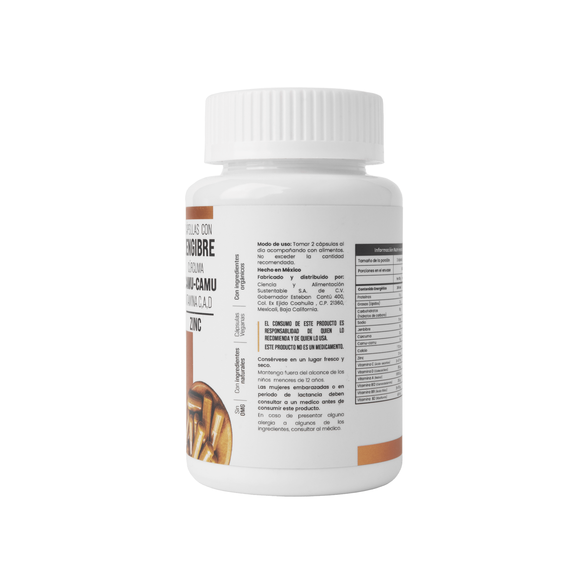 Kotai Bro Veganas con cúrcuma, jengibre, Camu - Camu y Vitaminas (C,D,A) (sistema inmune y antioxidante) - Eiyo