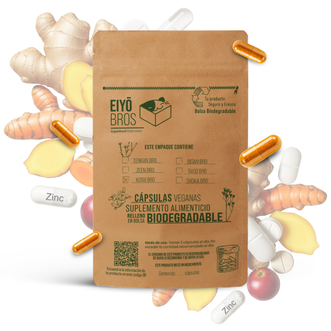 Kotai en bolsa biodegradable.
