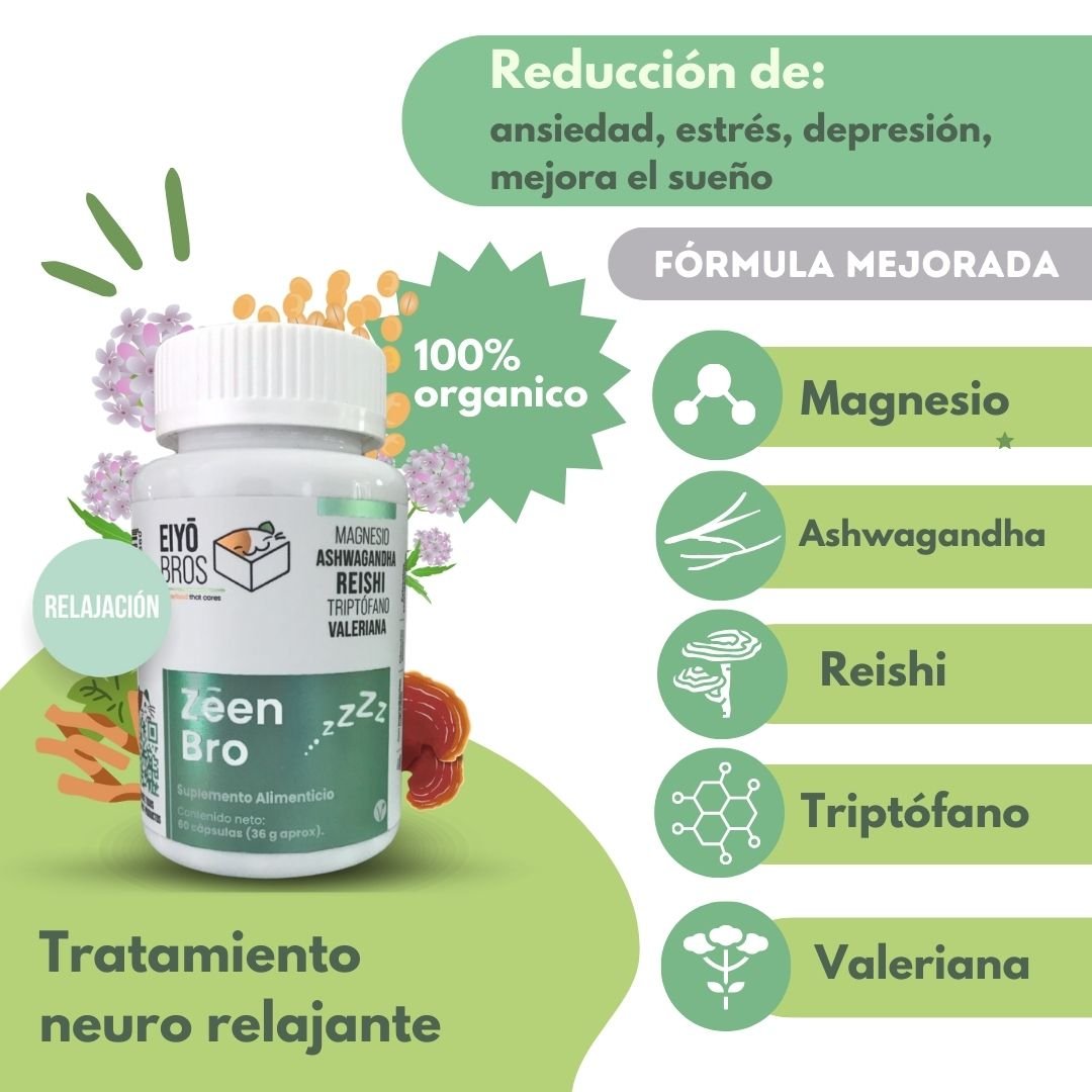 Paquete Bienestar Integral Incluye 4 botes de Cápsulas (Tenkan, Zeen, Kotai y Shoka) Eiyo Bros - Eiyo