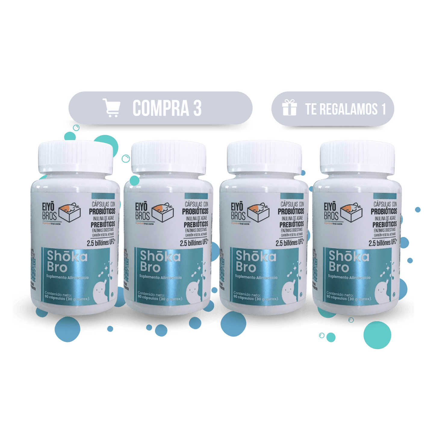 Paquete Shoka 3 x 4 (Paga 3 tenka y llévate 1 GRATIS - Eiyo
