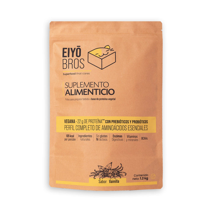 Proteína vegetal sabor vainilla 1.200 Kg - Eiyo