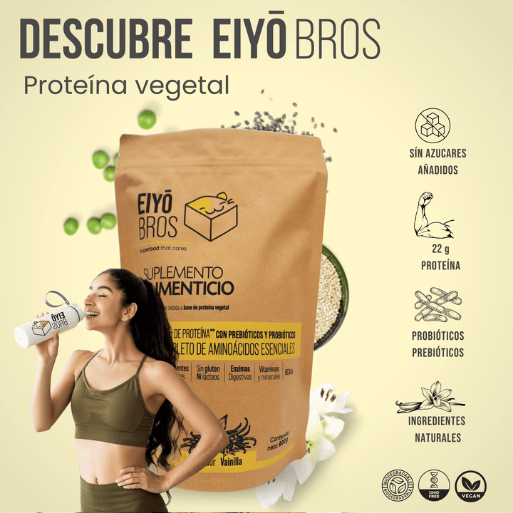Proteína vegetal sabor vainilla 1.200 Kg - Eiyo