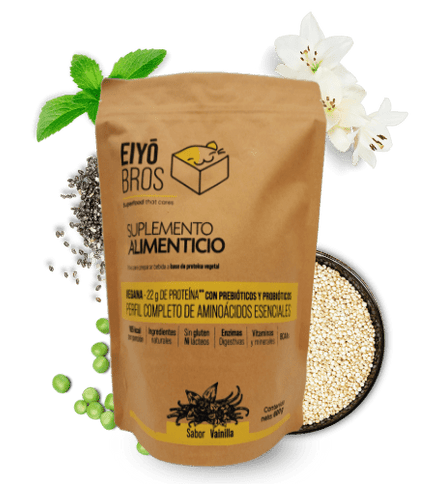 Proteína vegetal sabor vainilla 600 g - Eiyo