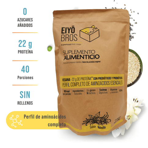 Proteína vegetal sabor vainilla 600 g - Eiyo