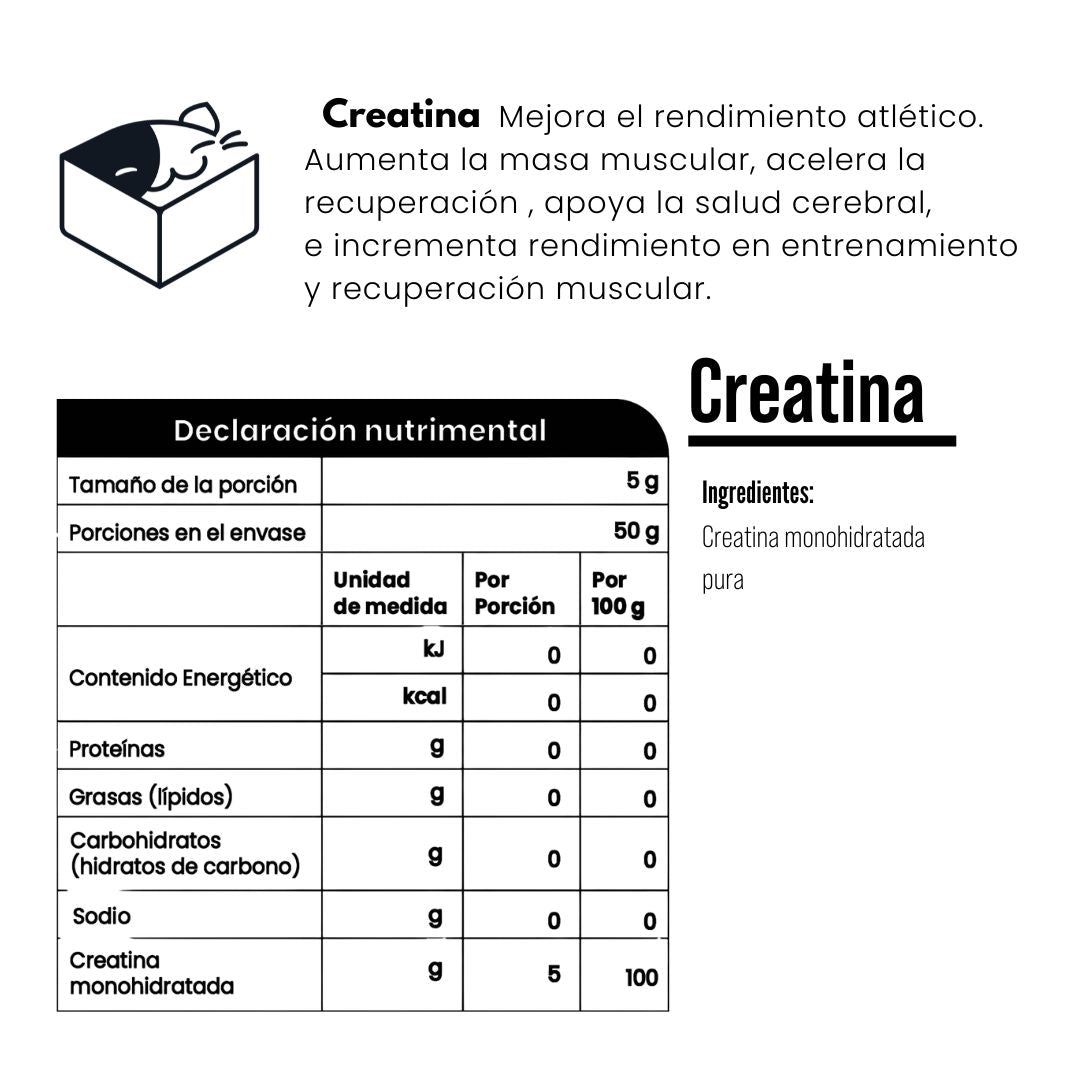 Creatina Monohidratada de Máxima Pureza