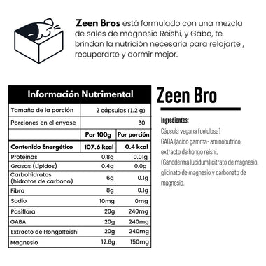 Zeen FÓRMULA MEJORADA con 6 elementos naturales Relaaxx