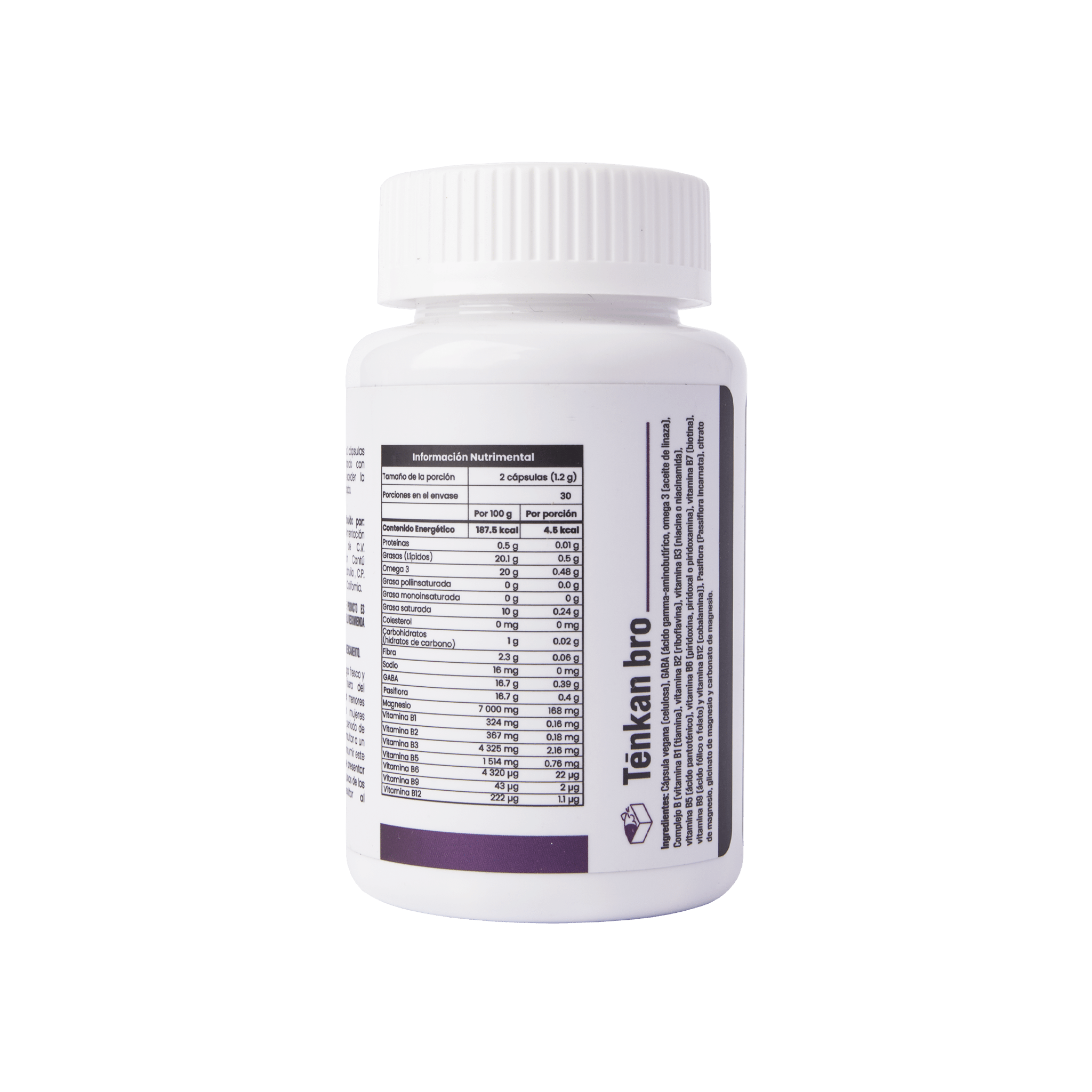 Tenkan Neurobienestar – GABA, Magnesio, Pasiflora, Complejo B y Omega 3 - Eiyo