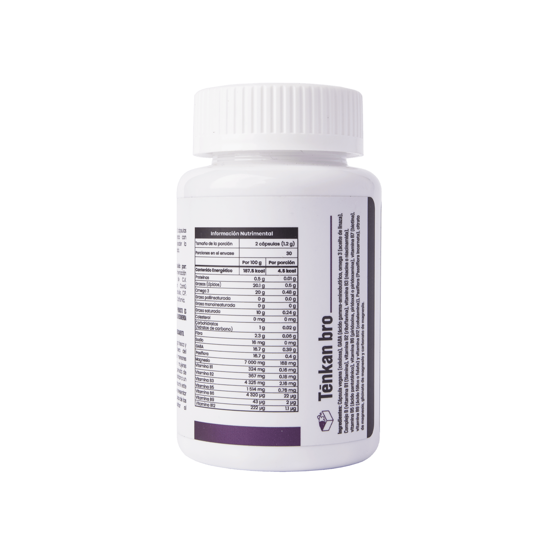 Tenkan Neurobienestar – GABA, Magnesio, Pasiflora, Complejo B y Omega 3 - Eiyo