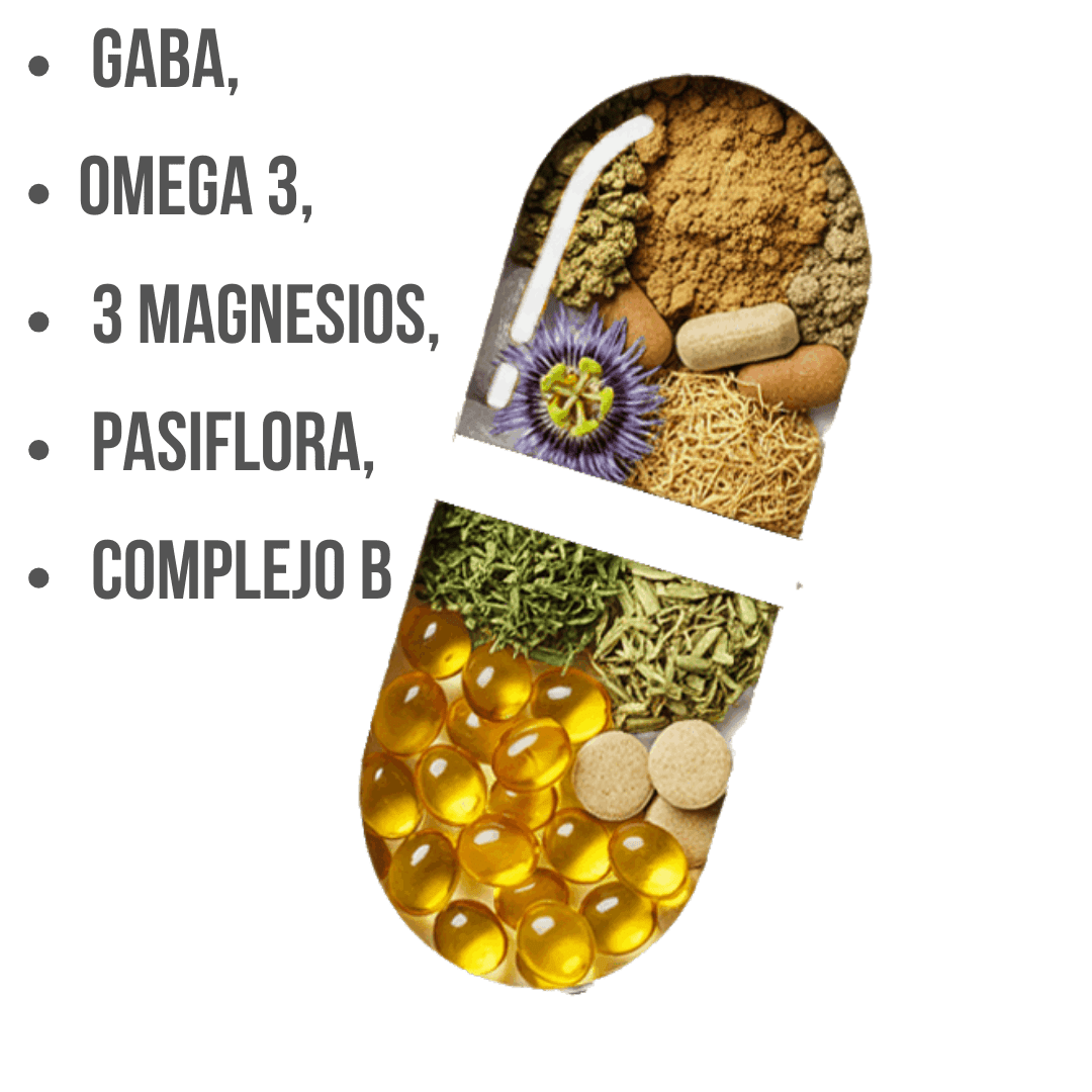 Tenkan Neurobienestar – GABA, Magnesio, Pasiflora, Complejo B y Omega 3 - Eiyo