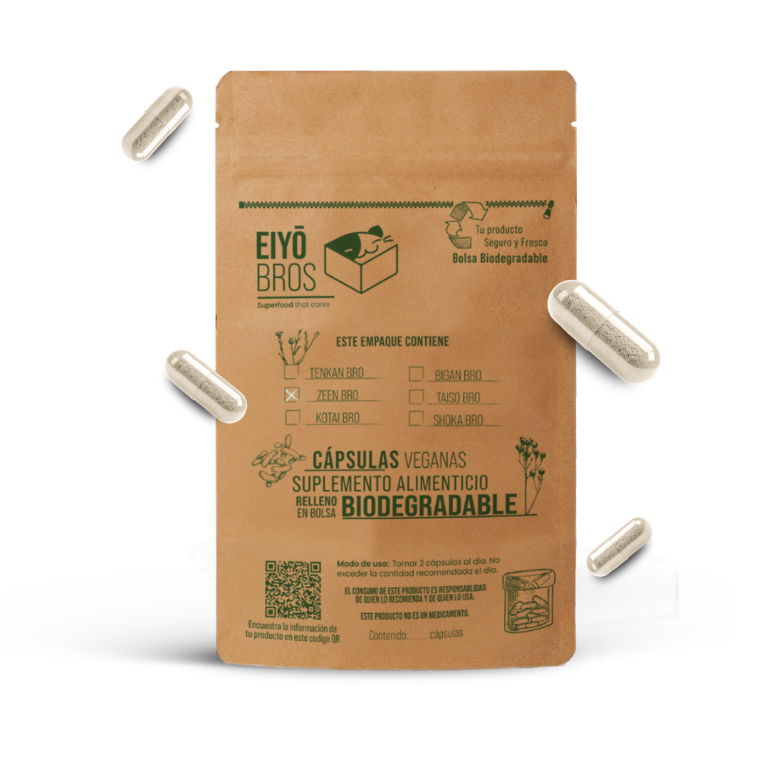 Zeen en bolsa biodegradable.