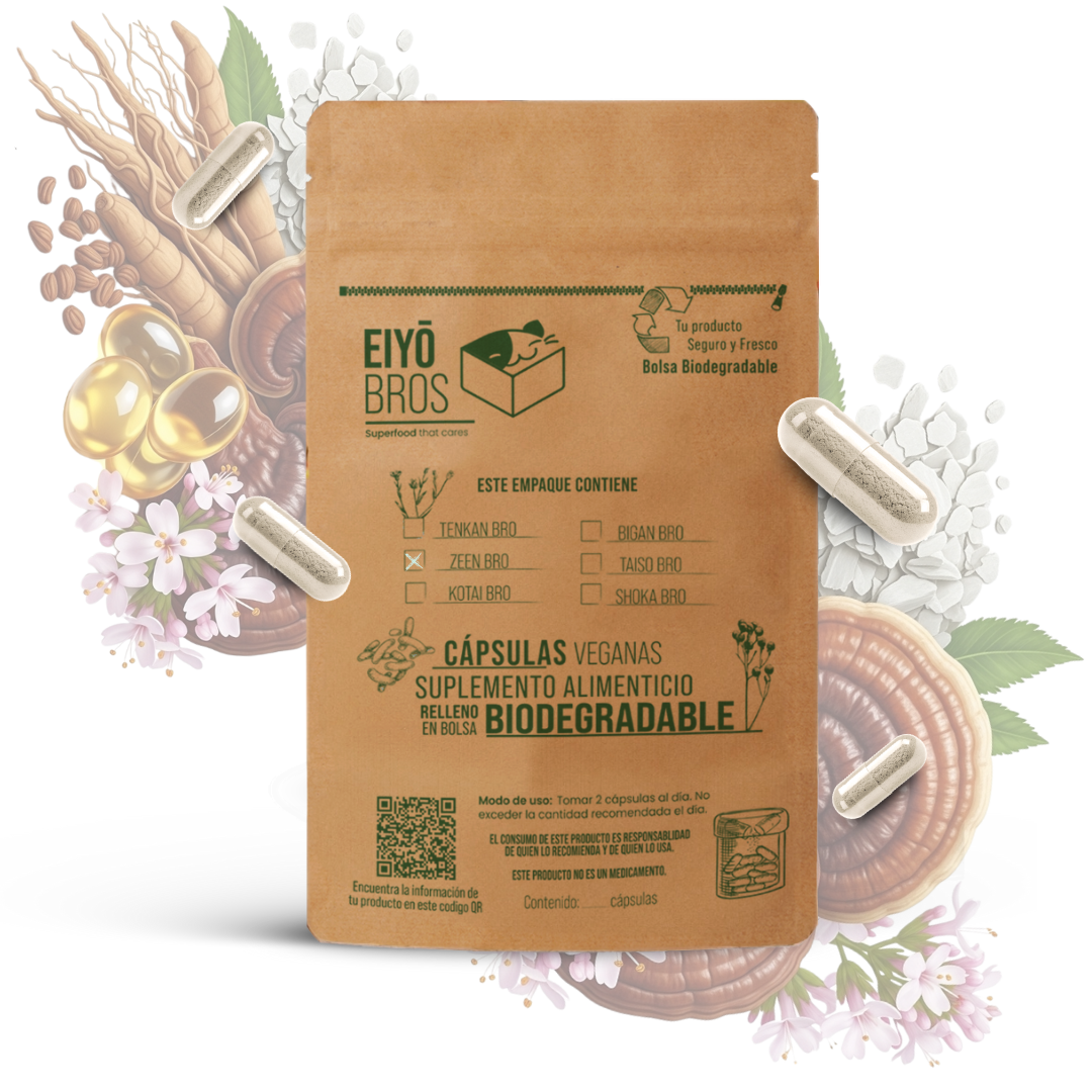 Zeen en bolsa biodegradable.