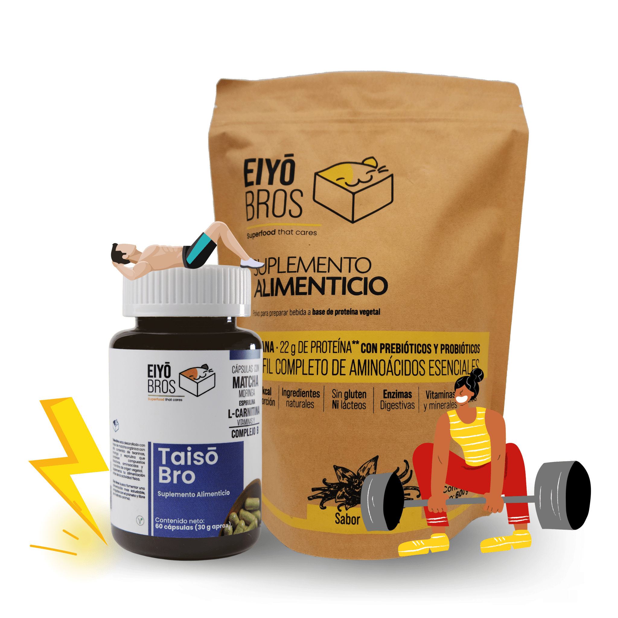 PROTEÍNA EIYO + TAISO (600 g o 1.2 kg) - Eiyo