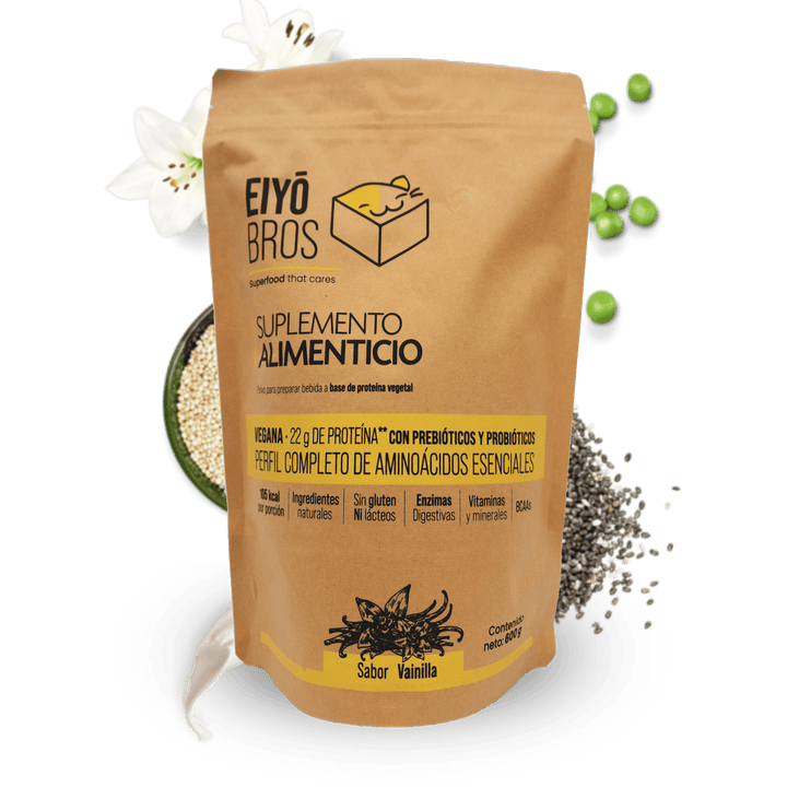 Proteína vegetal sabor vainilla 1.200 Kg - Eiyo